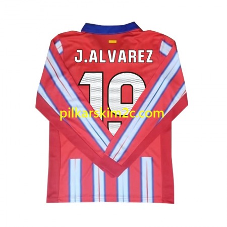 Koszulka Atlético Madryt Julian Alvarez 19 Główna 2024/25 Koszulki Piłkarskie(L/S)